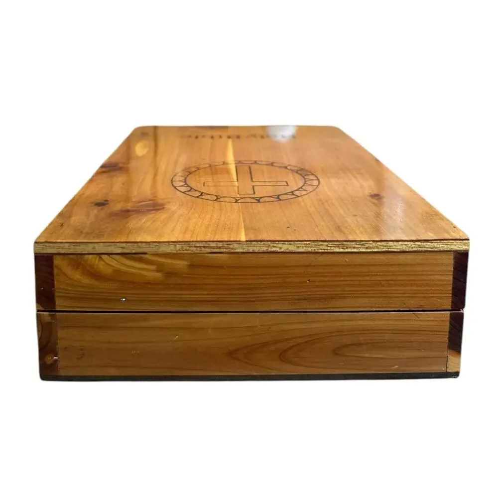 Vintage Holy Bible Wooden Carrying Storage Case Carpenters Union Made Nashville